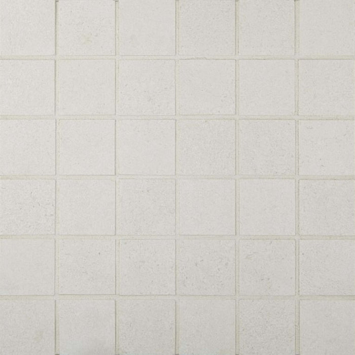 Cemento Rasato in Bianco Mosaic Tile