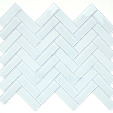 Charisma in Delight Herringbone Glass Tile