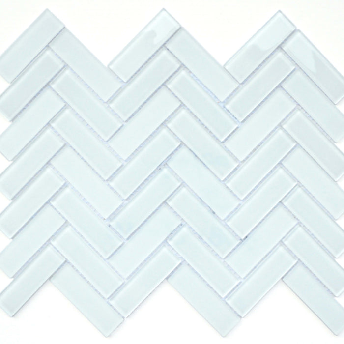 Charisma in Delight Herringbone Glass Tile