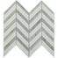 Chevron in Thassos With Bianco Carrara Strips Natural Stone