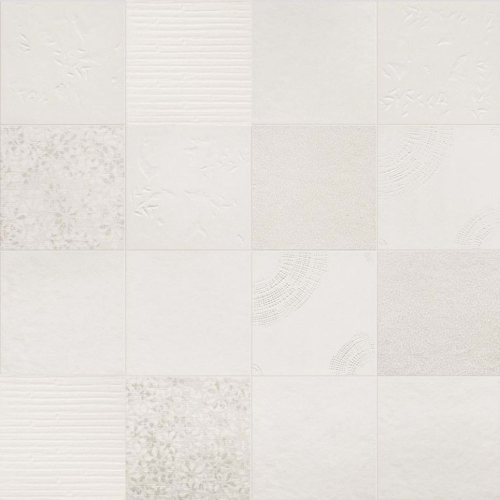 Chymia in White Mix 1 Tile
