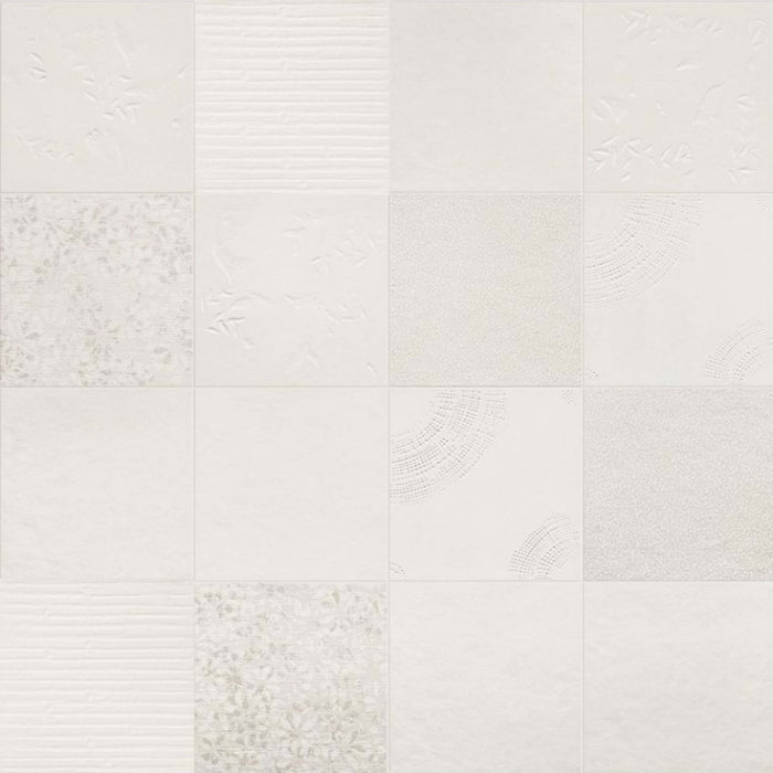 Chymia in White Mix 1 Tile