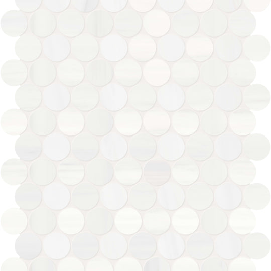 Cosmo Lumino in Penny Round Mosaic Honed
