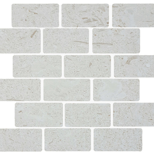Sand Key in Shell Stone Staggered Mosaic