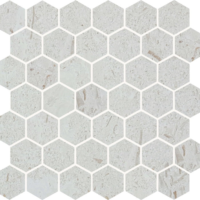 Sand Key in Shell Stone Hexagon Natural Stone