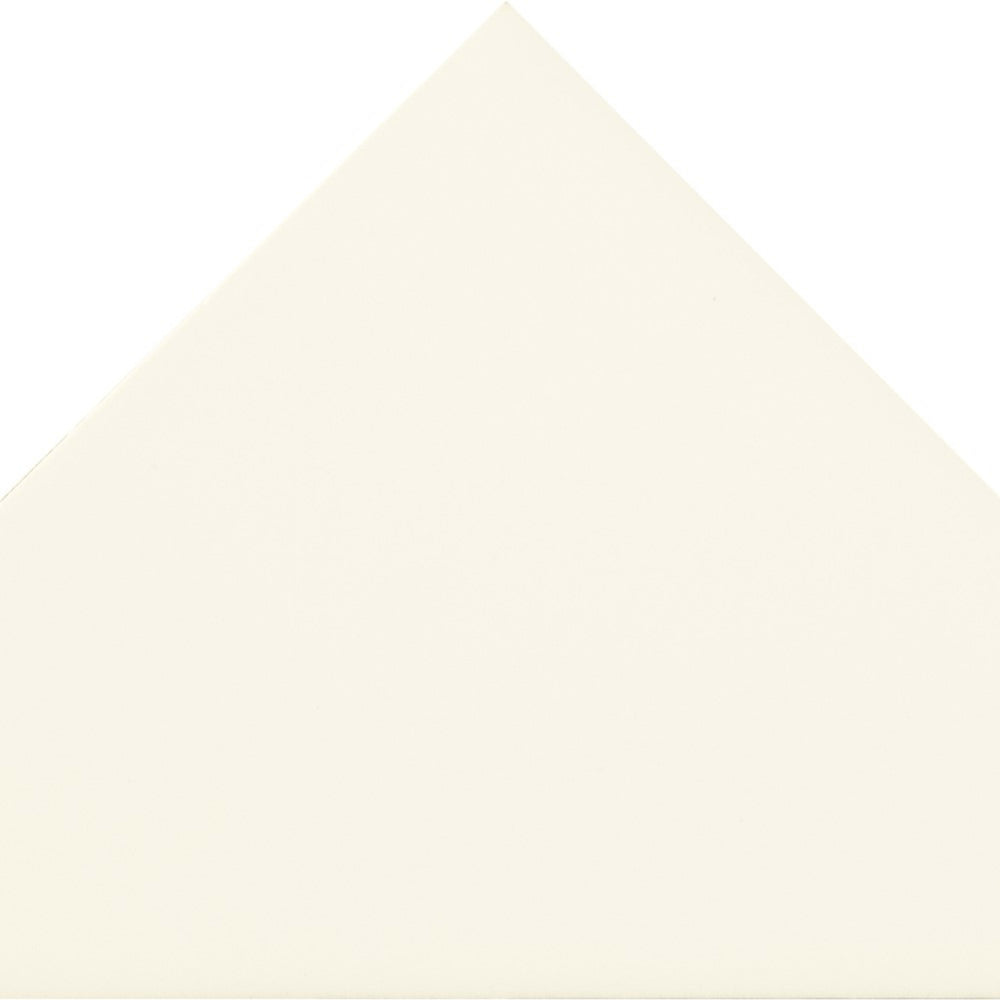 Cursive in Ghost Mosaic 6"x6" Triangle Tile