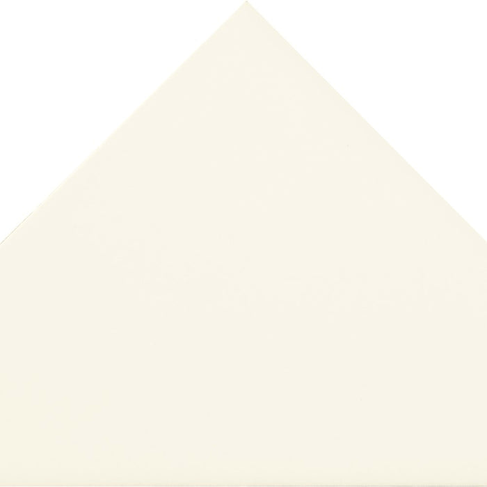 Cursive in Ghost Mosaic 6"x6" Triangle Tile