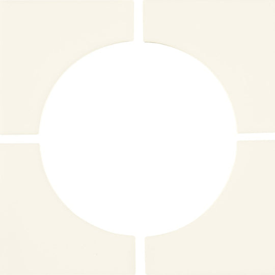 Cursive in Ghost Mosaic 6"x6" 4-Corner