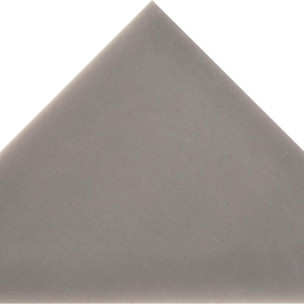 Cursive in Smoke Mosaic 6"x6" Triangle Tile