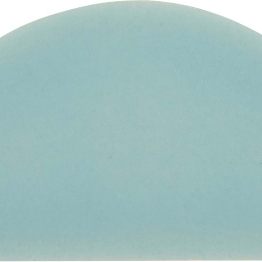 Cursive in Soft Teal Mosaic 2"x4" Demilune