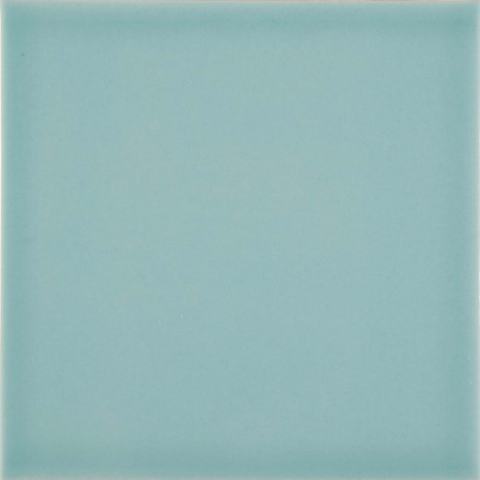 Cursive in Soft Teal 6"x6" Tile