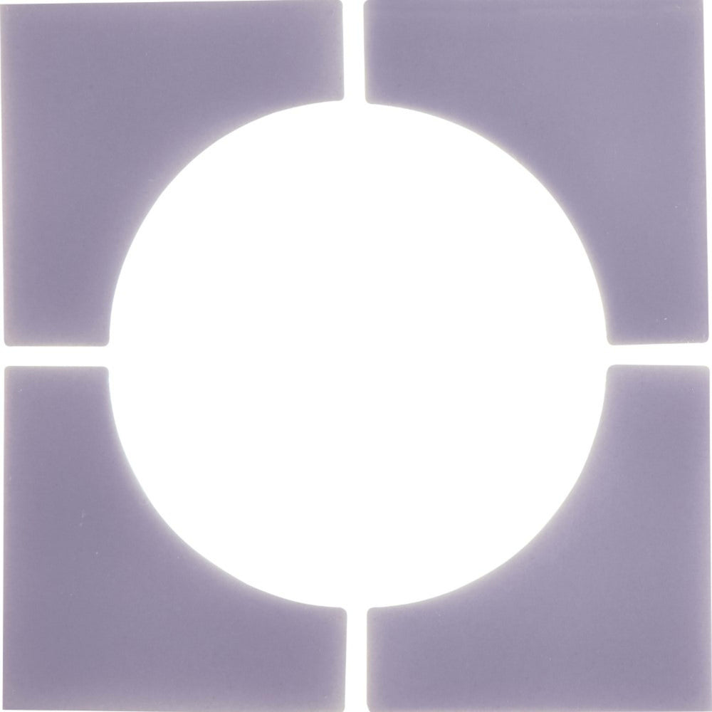 Cursive in Iris Mosaic 6"x6" 4-Corner Tile