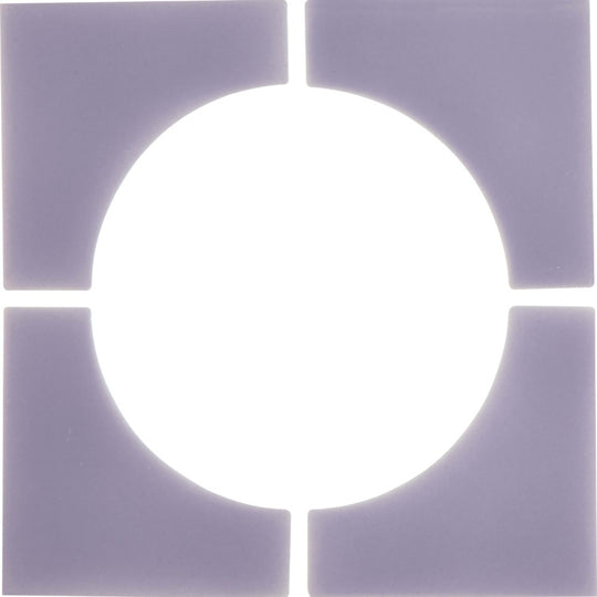 Cursive in Iris Mosaic 6"x6" 4-Corner