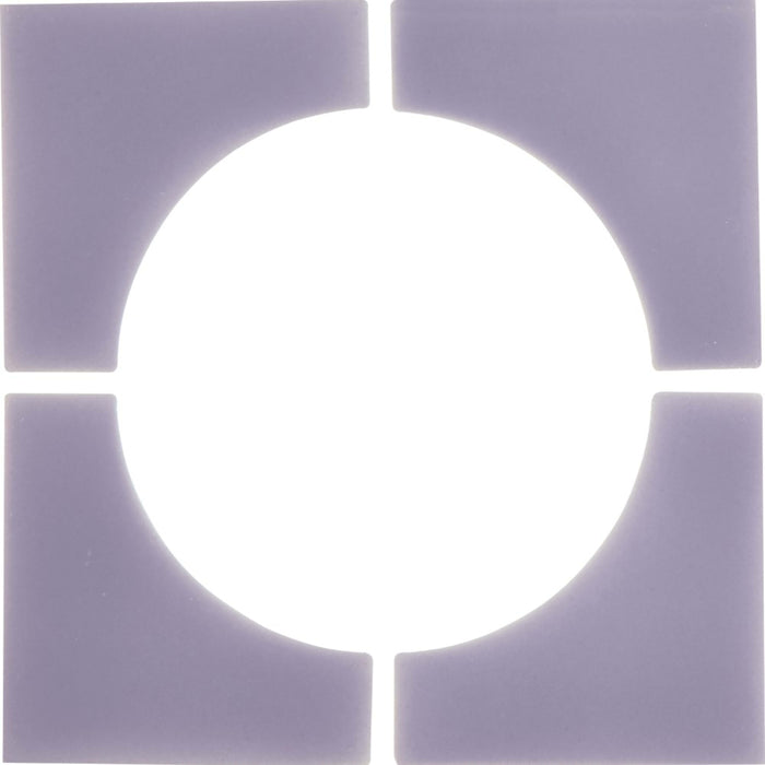 Cursive in Iris Mosaic 6"x6" 4-Corner Tile