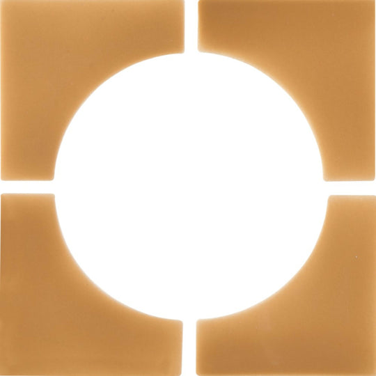 Cursive in Goldenrod Mosaic 6"x6" 4-Corner