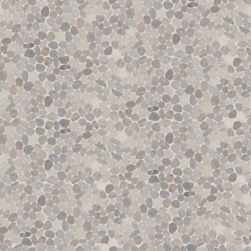 PEBBLE SLICED MOSAIC in Vitality Mica  Tile
