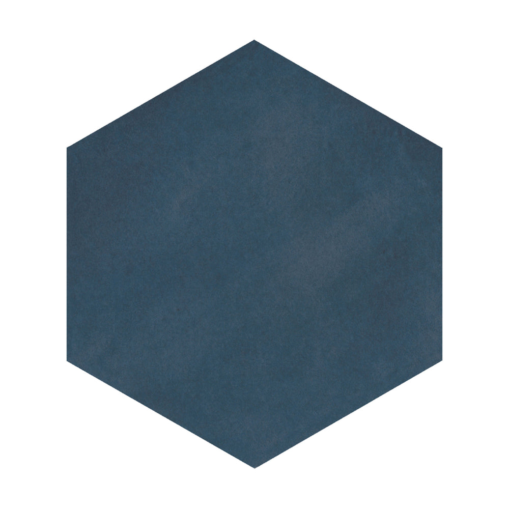 Casablanca in Ocean Blue Hex Solid Tile