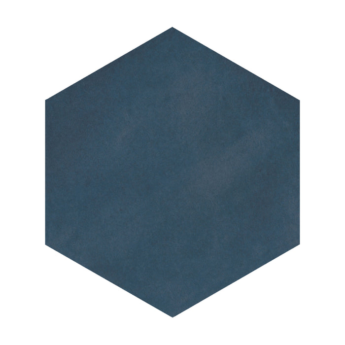 Casablanca in Ocean Blue Hex Solid Tile