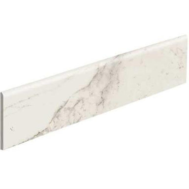 Classentino Marble in Palazzo White Matte Bullnose - 3x24 Tile