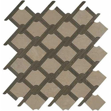 Classentino Marble in Corinth Beige & Imperial Brown Polished - 14x14.5 Tile