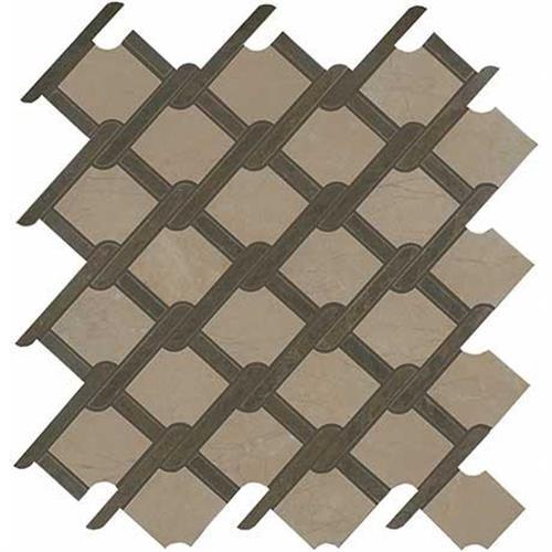 Classentino Marble in Corinth Beige & Imperial Brown Polished - 14x14.5
