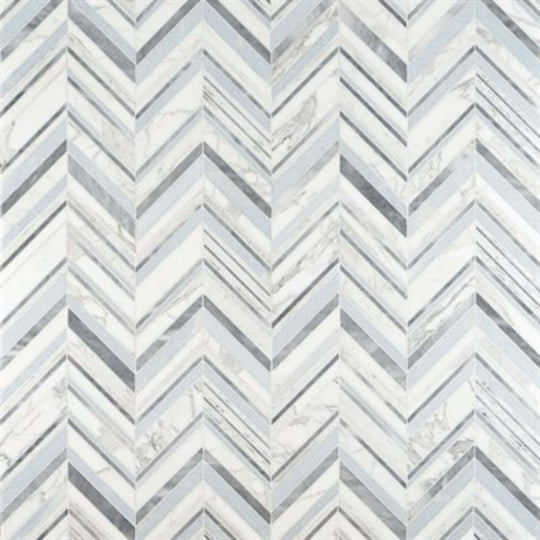Cayuga in Blue Celeste Calacatta Gold  Aioni Grey