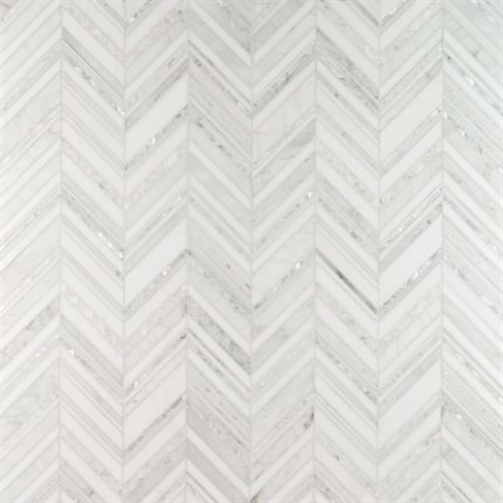 Cayuga in White Thassos Alaska White  Pearl Natural Stone