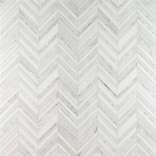 Cayuga in White Thassos Alaska White  Pearl