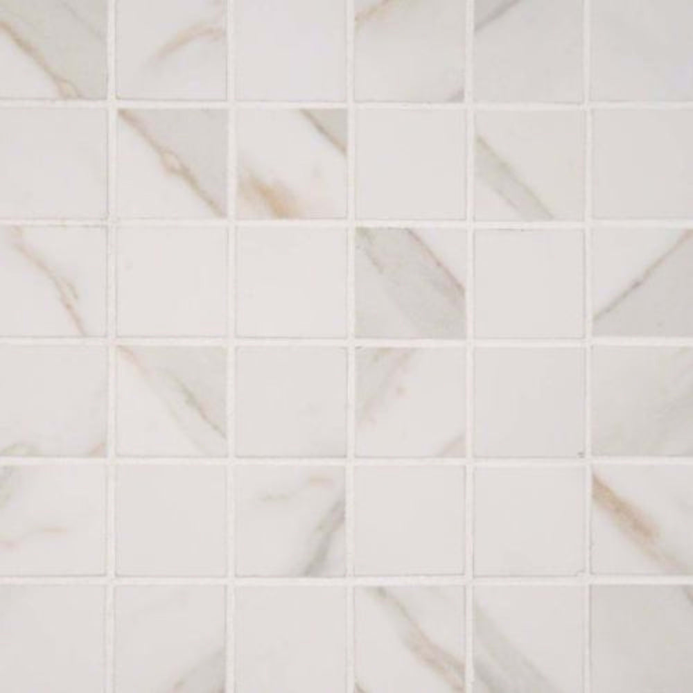 Pietra in Calacatta-2x2-Mosaic Tile