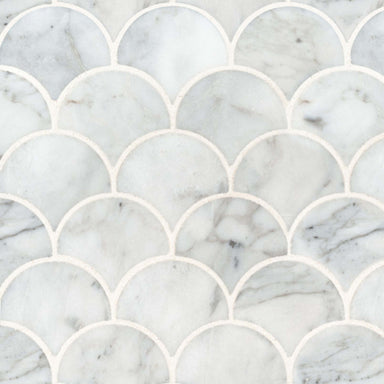 Calacatta Cressa in Calacatta Blanco Scallop Polished Natural Stone
