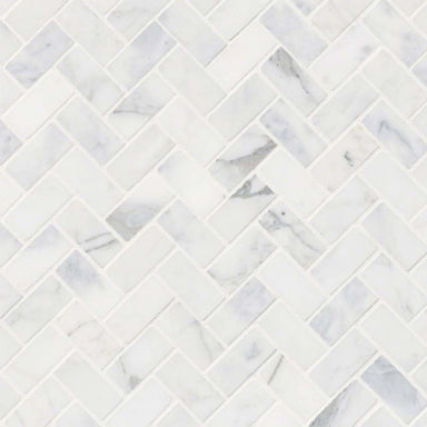 Calacatta Cressa in Calacatta Cressa Herringbone Honed Natural Stone