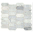 Marble Collection in Carrara White Elongated Hex Natural Stone