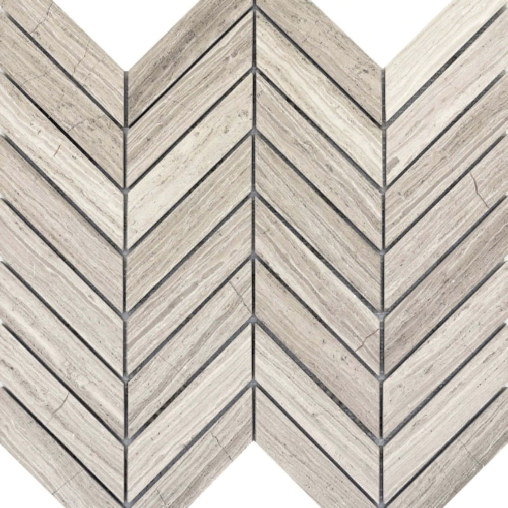 Metro in Cream - Chevron Honed Natural Stone