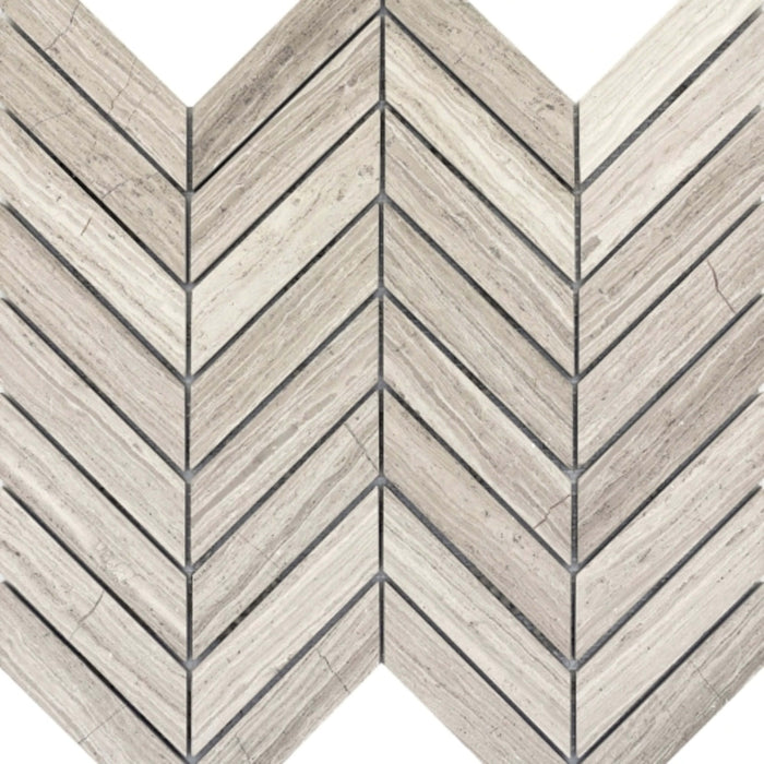 Metro in Cream - Chevron Honed Natural Stone
