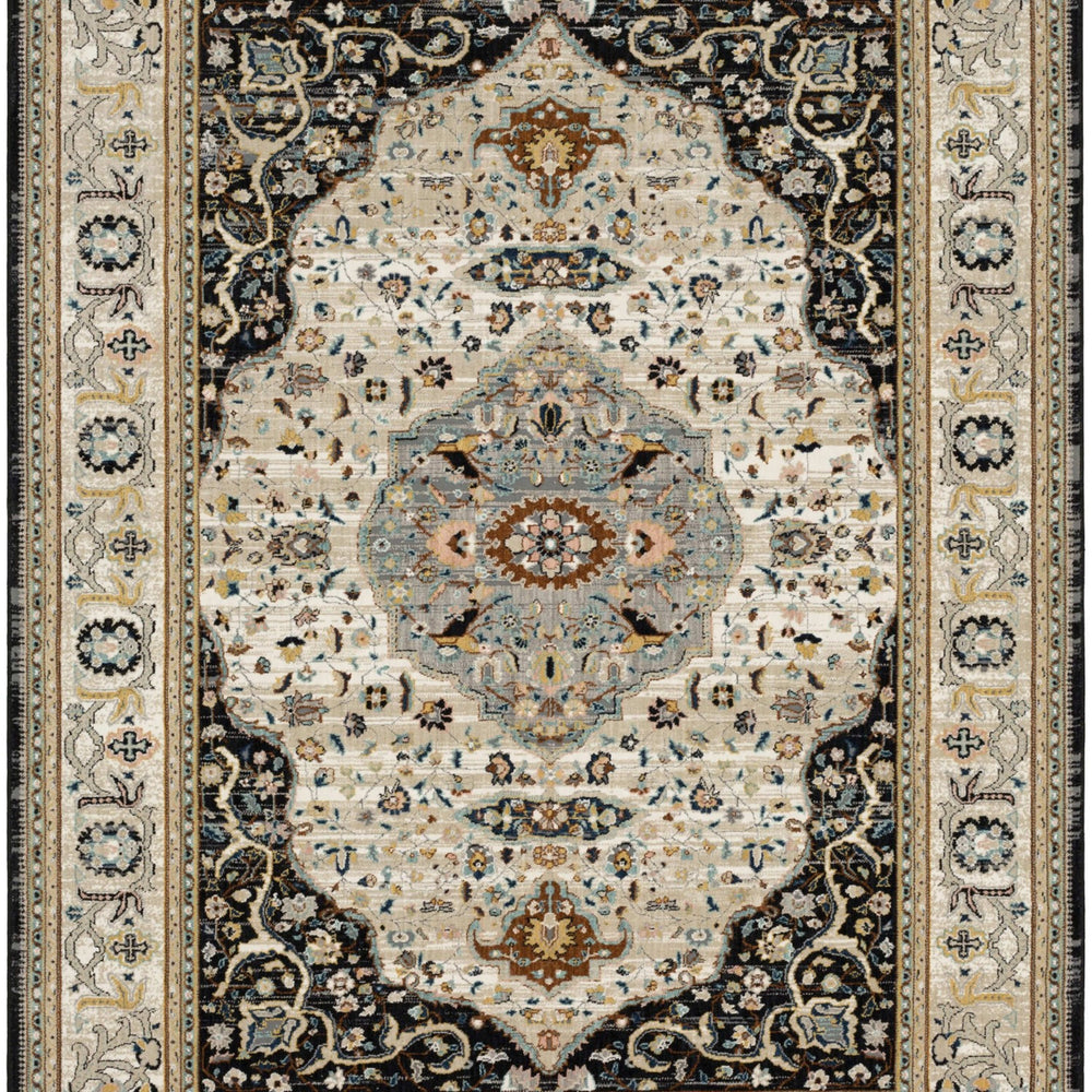 Chronos Black in Black Area Rugs