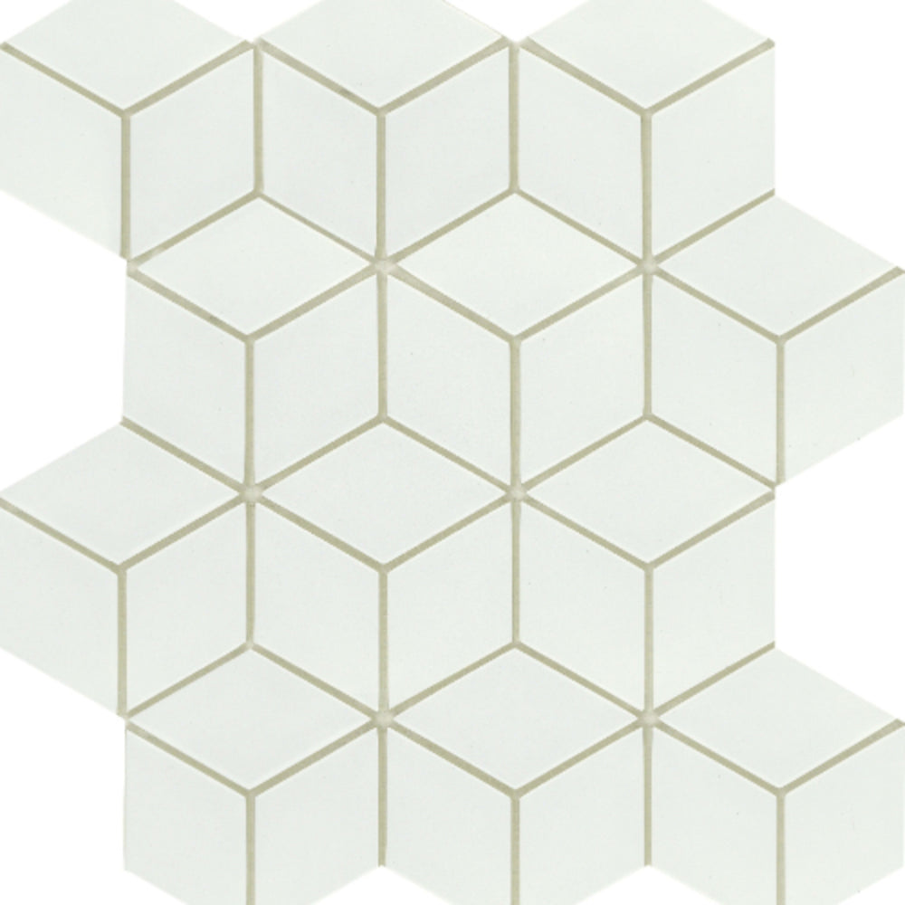 Concept in White Cube Glass Tile