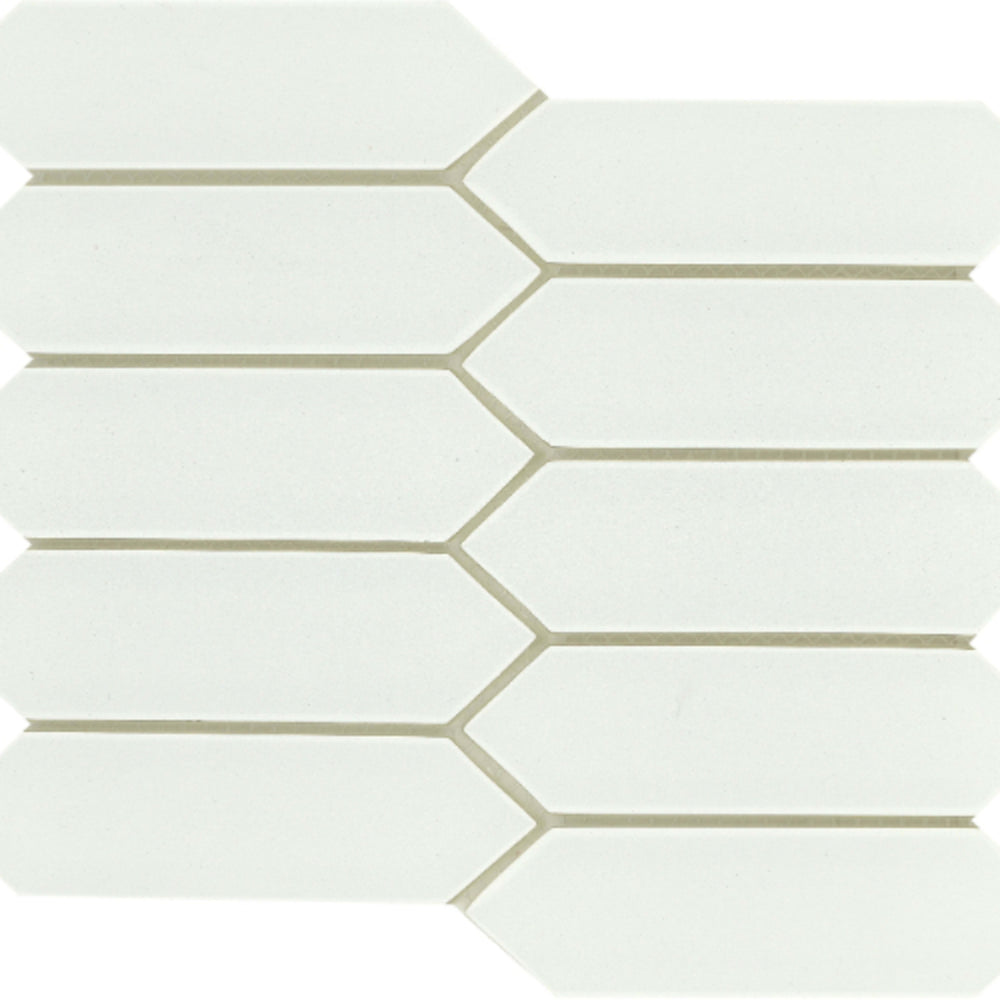 Concept in White Picket Glass Tile