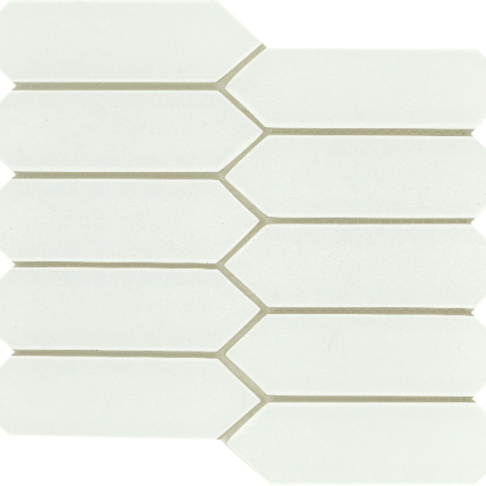 Concept in White Picket Glass Tile