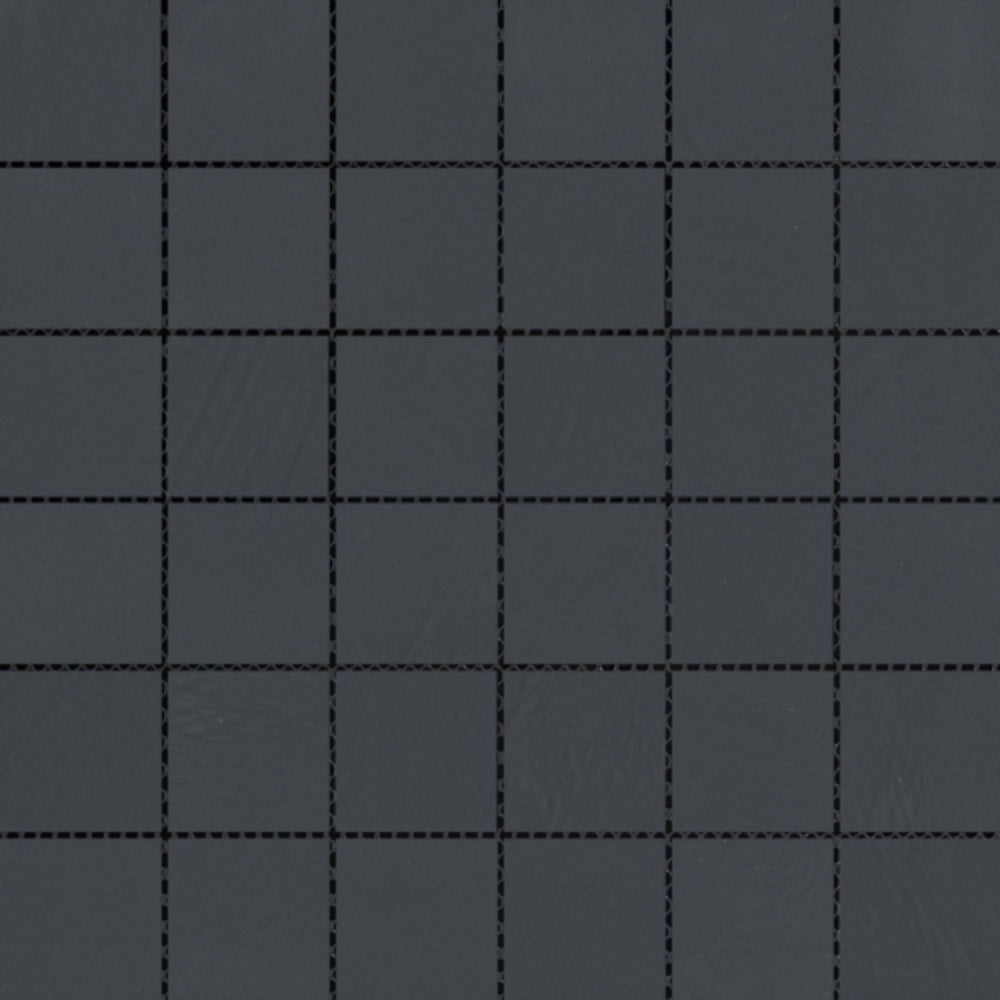 Council in Black 2" X 2" Mosaic Mesh Matte Tile
