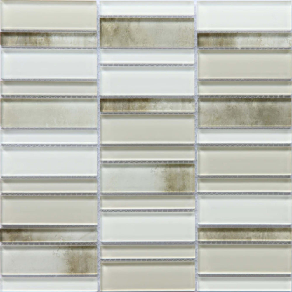 La Vie in Cream Glass Tile