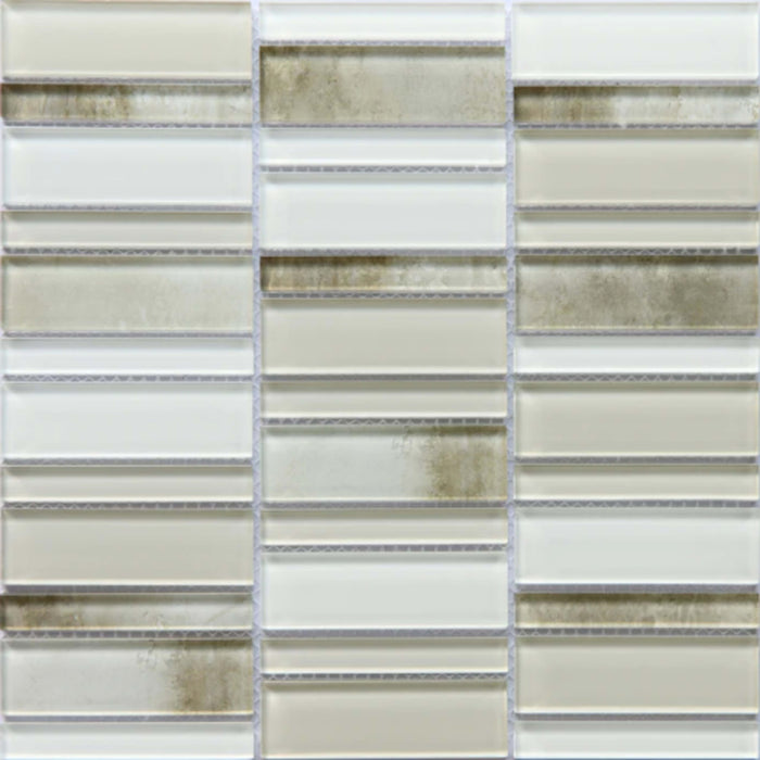 La Vie in Cream Glass Tile