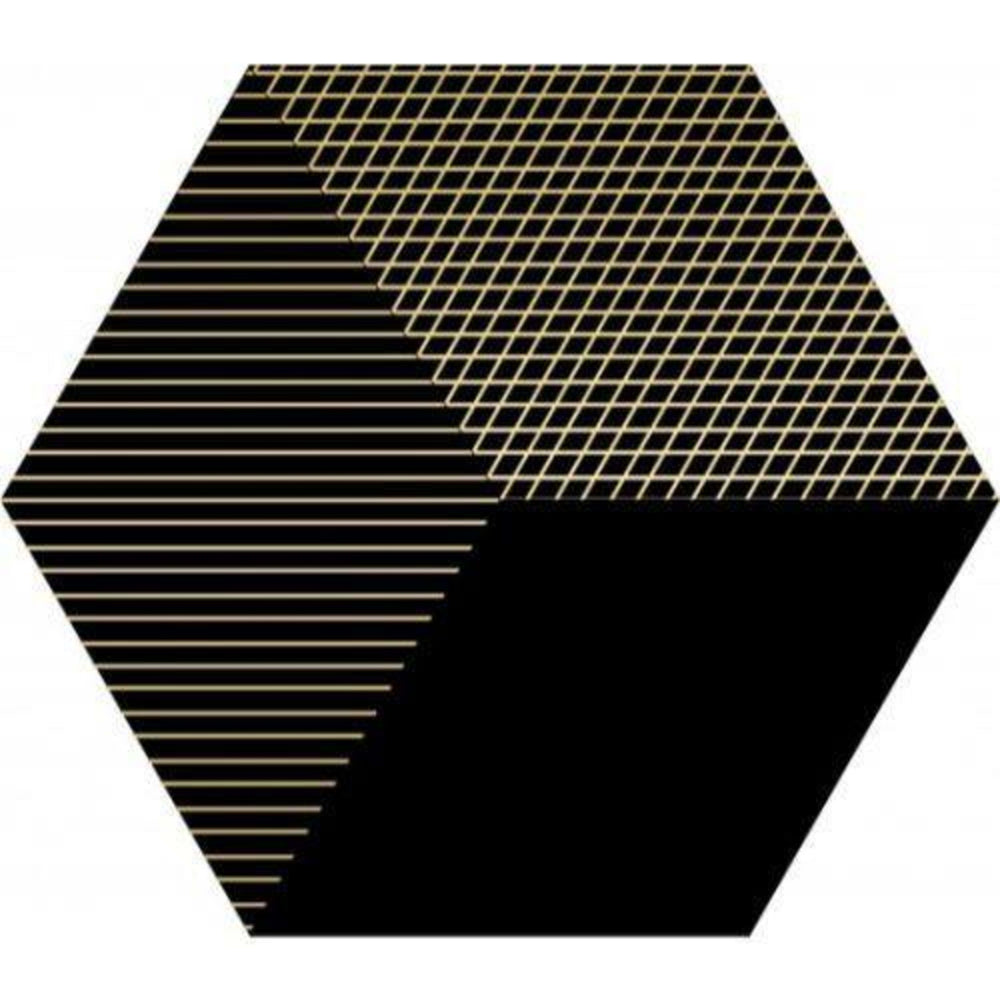 Hexaline in Mix Black Tile