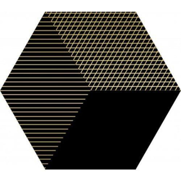 Hexaline in Mix Black Tile