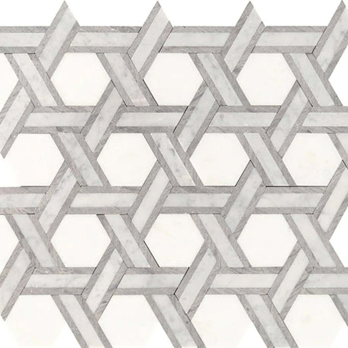 Fonte in Heather Harbor Blend Rotating Hexagon Natural Stone