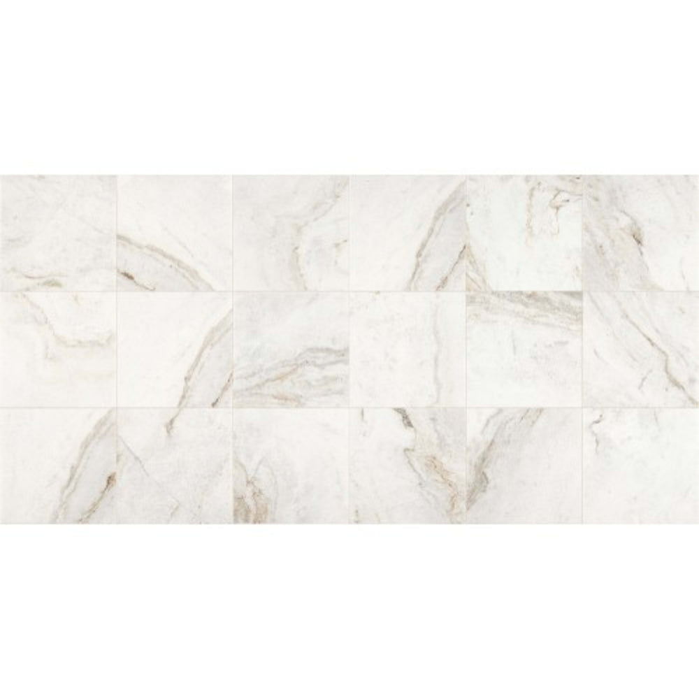 Marble Collection in Daphne White 12x12 Honed Natural Stone