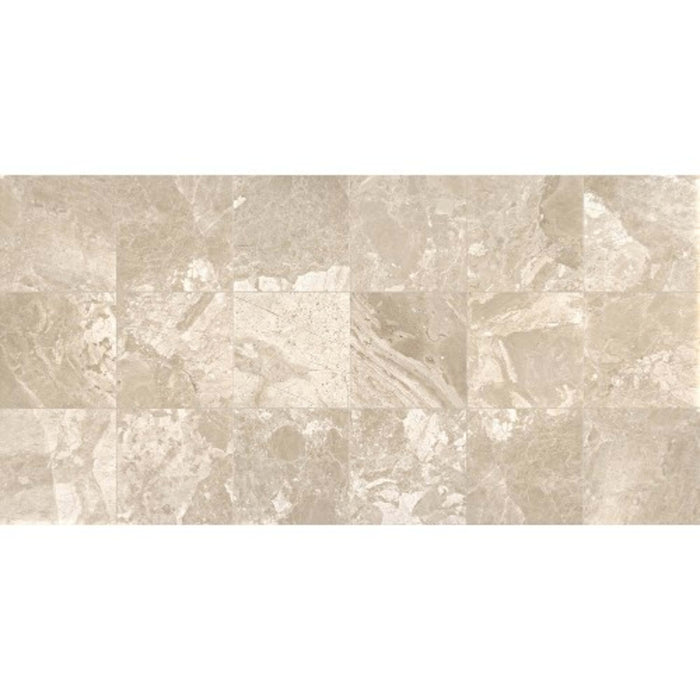 Marble Collection in Meili Sand 18x18 Honed Natural Stone