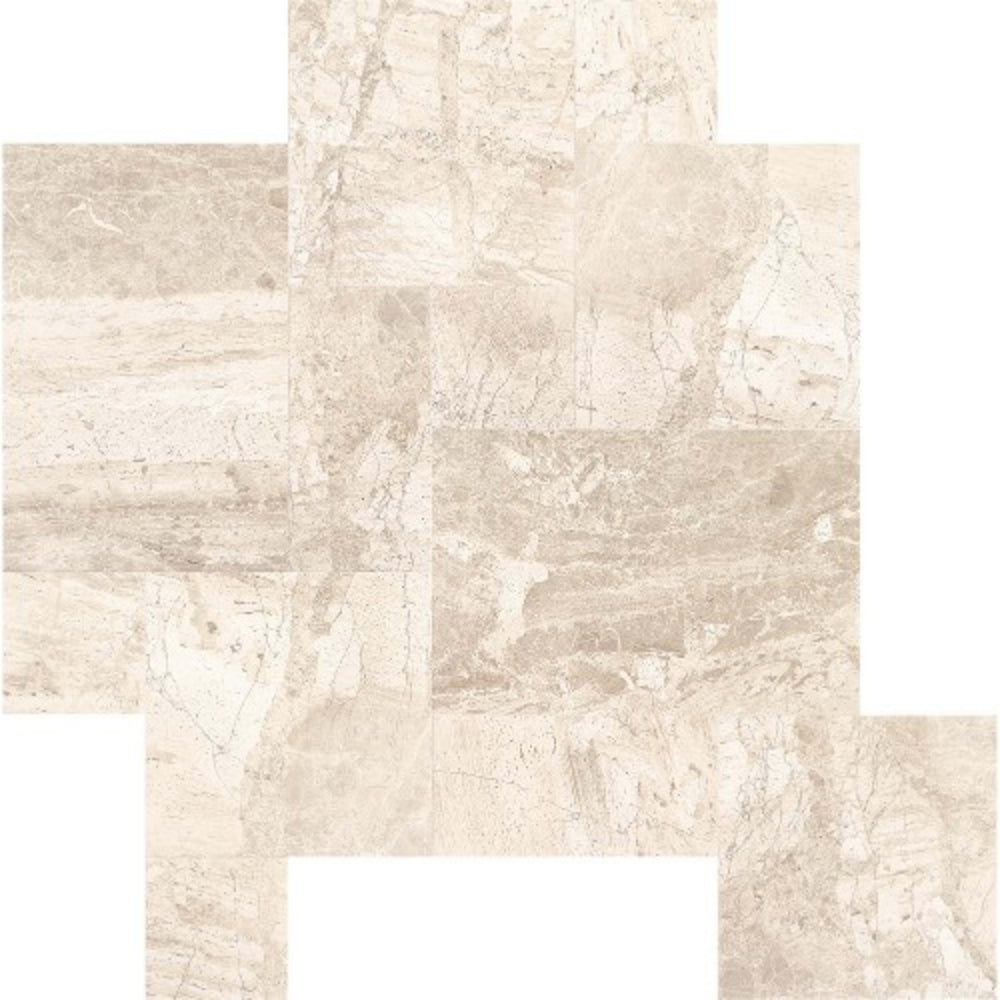 Marble Collection in Meili Sand Versailles Pattern 8x16 Natural Stone