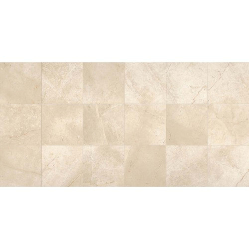 Marble Collection in Phaedra Cream 12x24 Polished Natural Stone