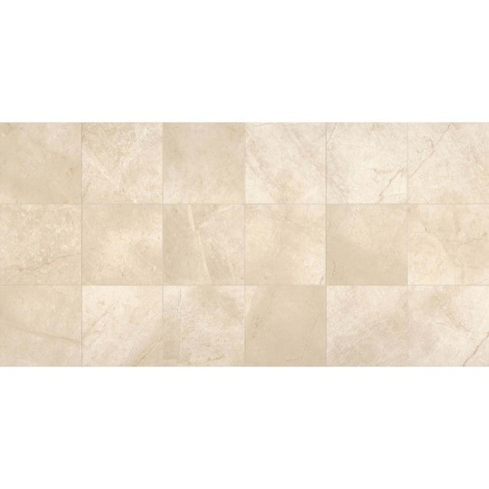 Marble Collection in Phaedra Cream 12x12 Honed Natural Stone
