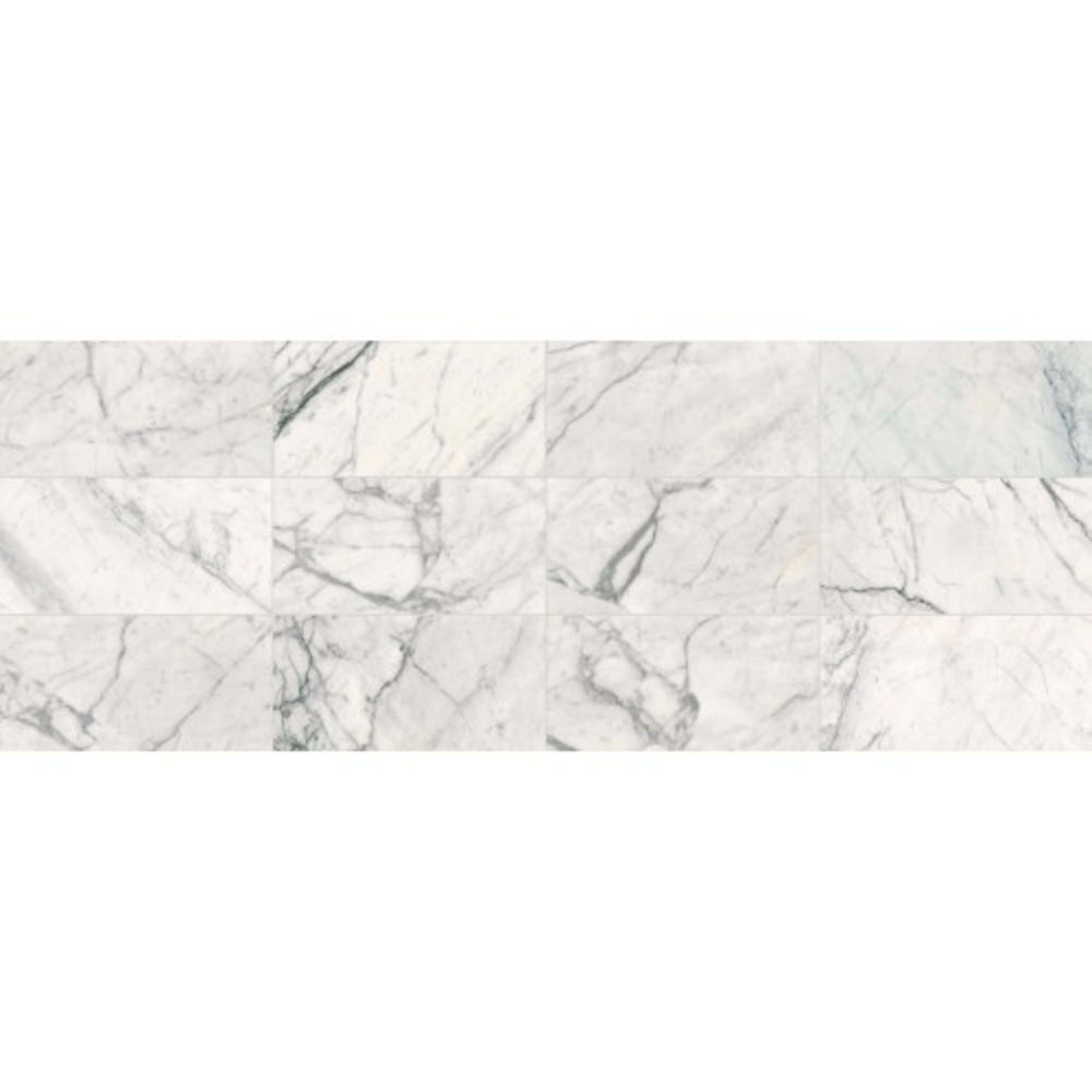 Marble Collection in Statuario 12x12 Honed Natural Stone